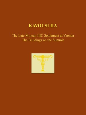 cover image of Kavousi IIA